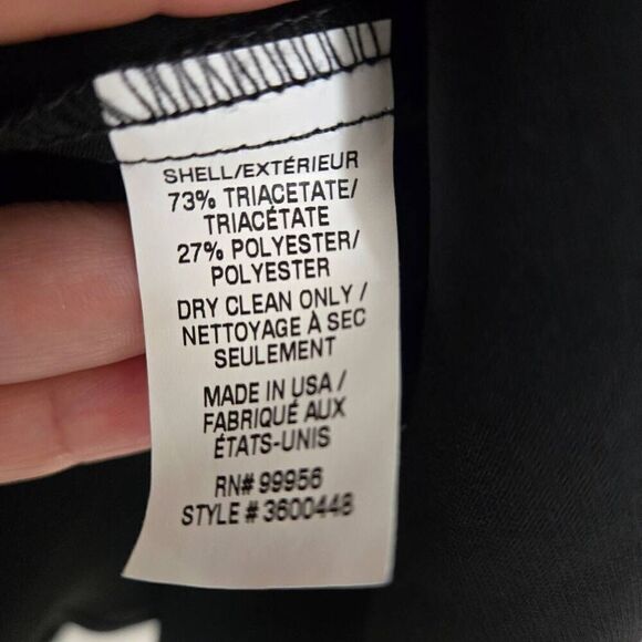 Shoshanna Windham Asymmetric Ruffle Black Shift Dress Size 4 - Picture 12 of 12